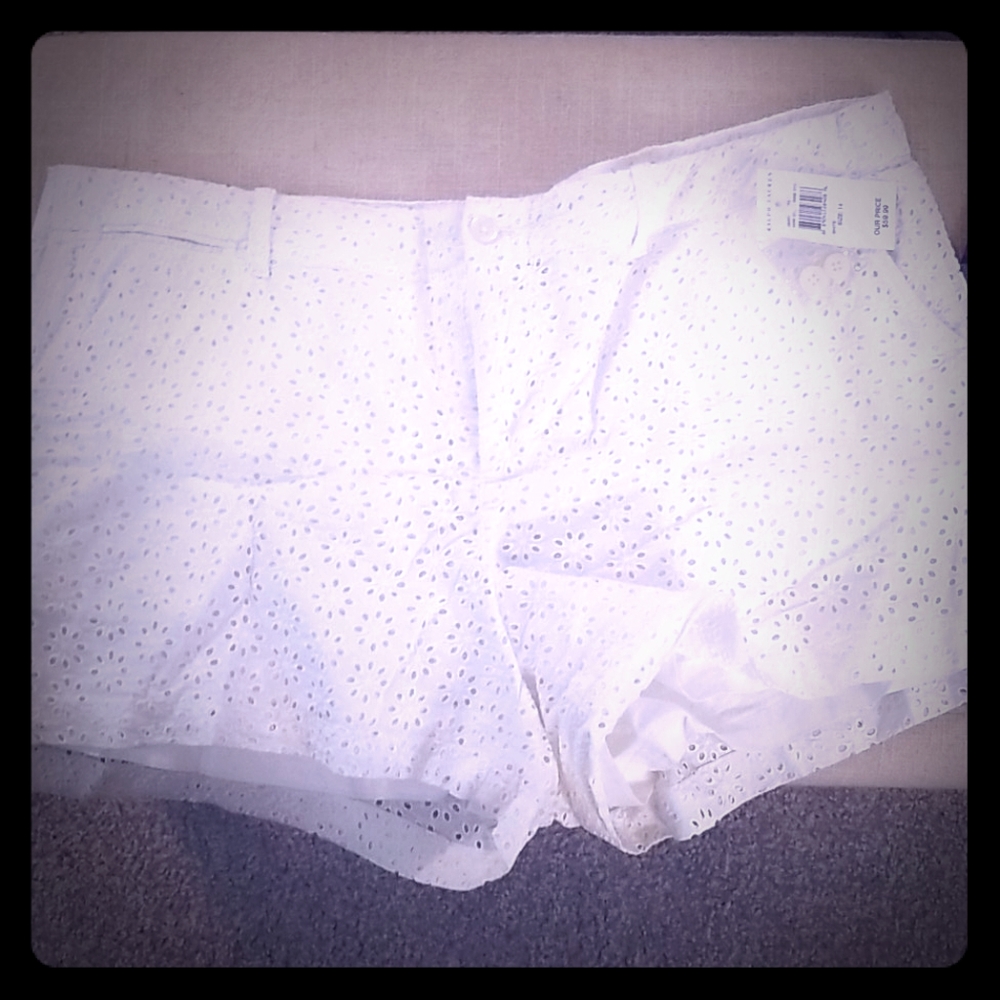 Ralph Lauren White Summer Shorts